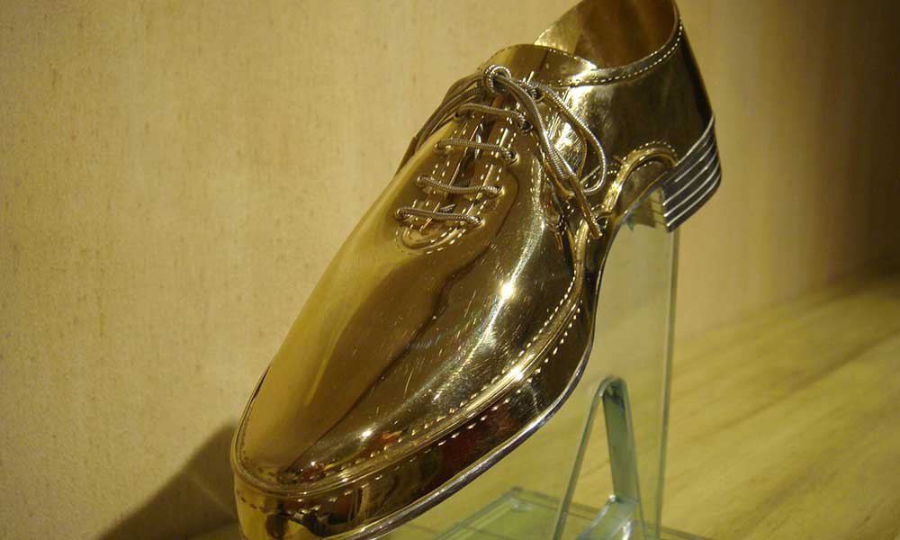 Un Zapato de Oro en una de las ediciones pasadas