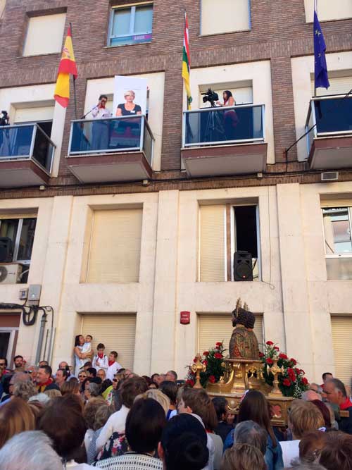 Imagen de la segunda pregonera navarra en el Ayuntamiento