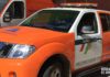 Vehículos de la Agrupación Municipal de Voluntarios de Protección Civil en Arnedo