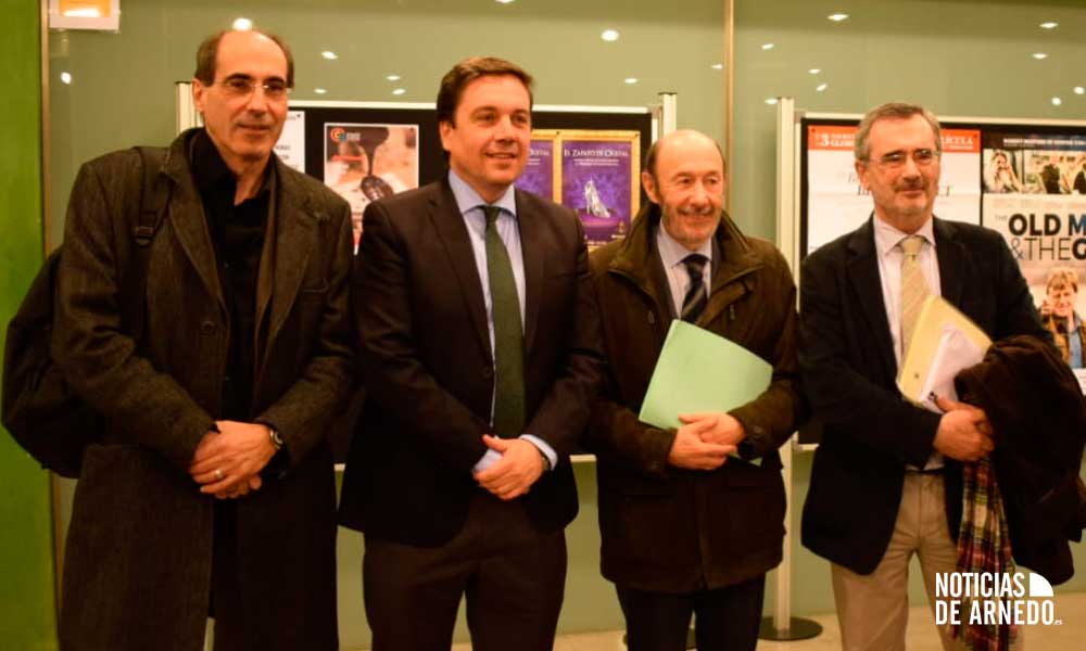 Luis Iglesias, Alberto Galiana, Alfredo Pérez Rubalcaba y Manuel Cruz