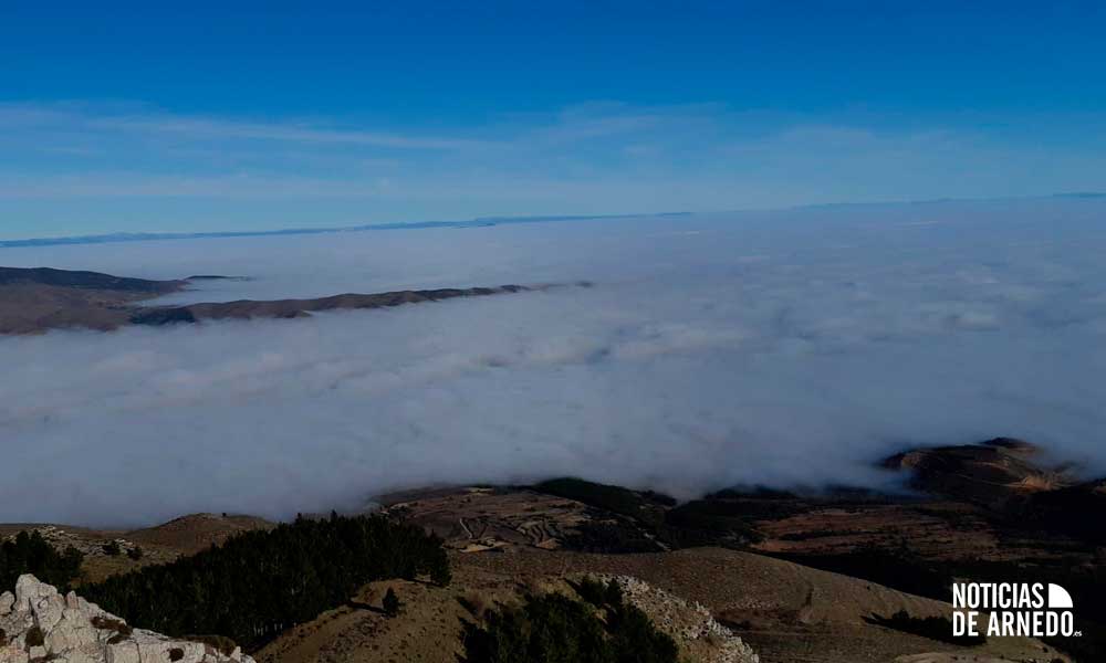 Vistas de Arnedo desde Peña Isasa en el día de Nochevieja 2019
