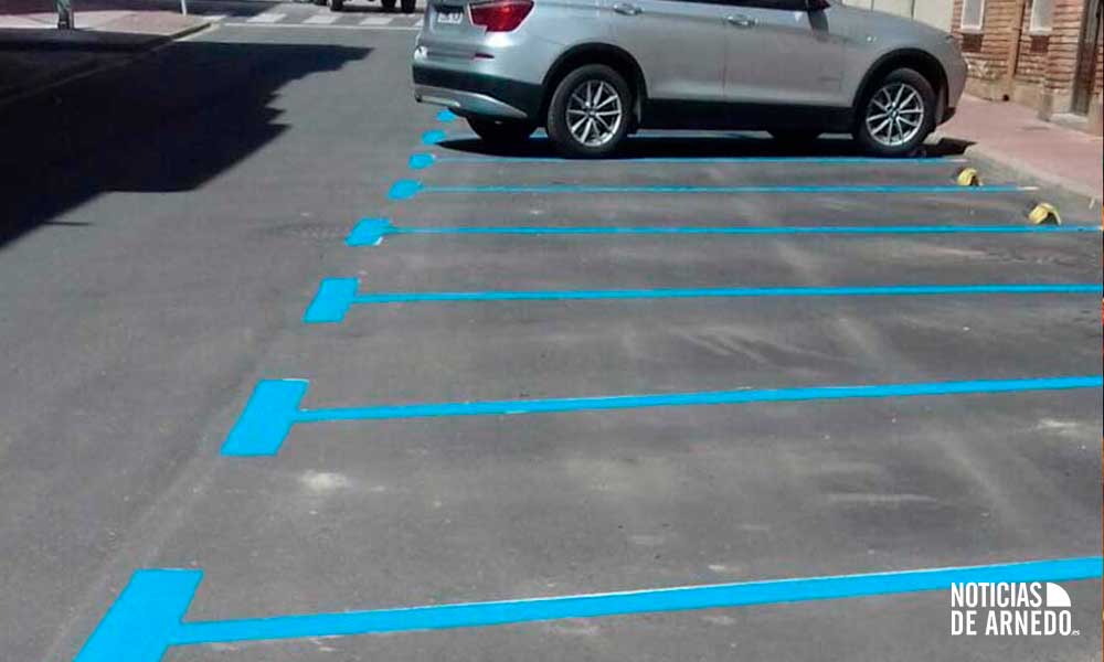 Zona Azul dentro del estacionamiento regulado en Arnedo