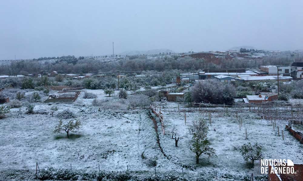 Nieve en Arnedo en marzo de 2020 | Imagen: S.E.