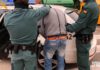 Momento de la detención por parte de la Guardia Civil en Arnedo