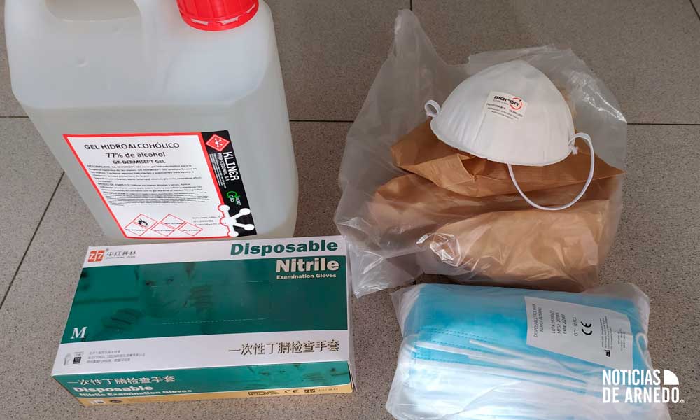 Kit sanitario repartido a los establecimientos de Arnedo