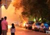 Incendio de un vehículo en calle Huertas de Arnedo