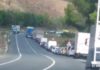 Accidente de tráfico entre dos camiones en la N232 en Arrúbal (La Rioja)