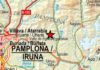 Zona navarra del terremoto del 1 de octubre de 2020 y sentido en Arnedo