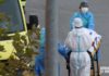 Técnicos de Emergencias del Servicio Riojano de Salud interviniendo con Protocolo COVID