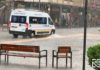 Acumulación de agua en la Puerta Munillo de Arnedo por la tormenta