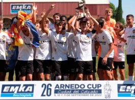 La cantera infantil del Valencia, ganadores del 26 Arnedo Cup 2022
