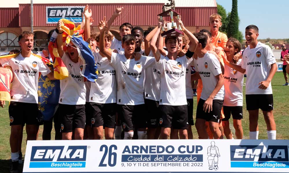 La cantera infantil del Valencia, ganadores del 26 Arnedo Cup 2022