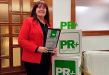 La arnedana Rita Beltrán, presidenta del Partido Riojano, en una imagen de archivo de su X (Twitter)