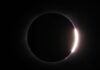 Efecto de "anillo de diamantes" justo antes de la ocultación completa. Crédito: ESA.