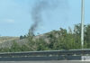 Primeros instantes del incendio de Quel visible desde Arnedo